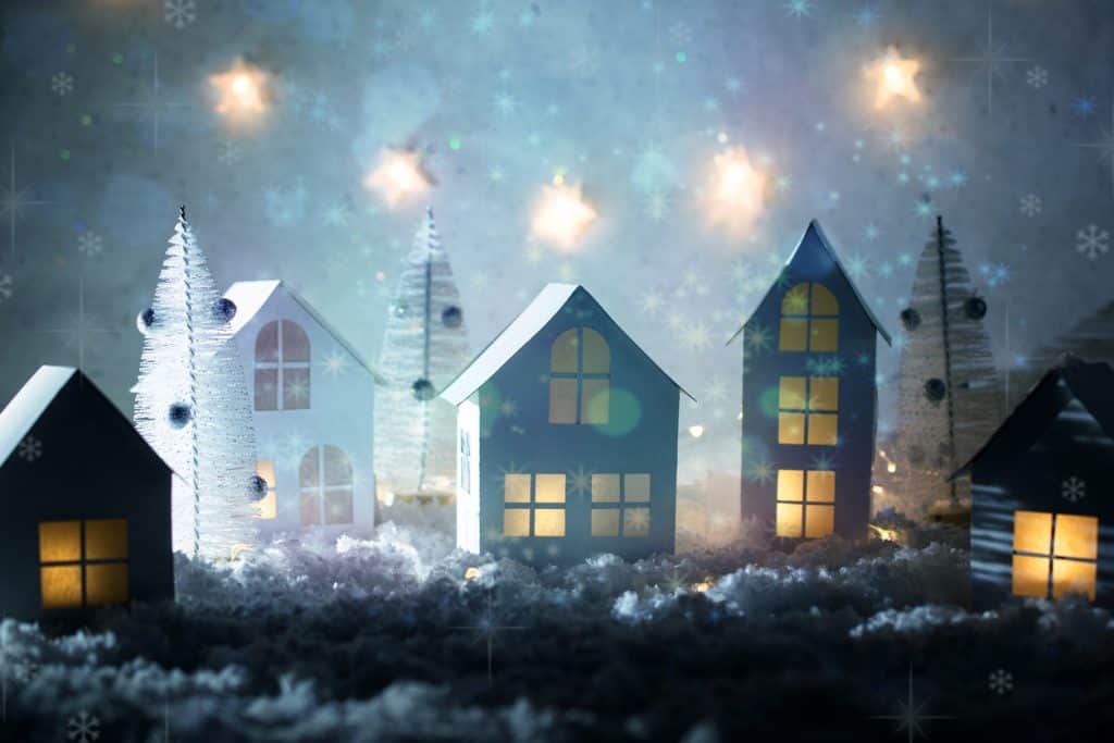 Holiday Decorated Home Figurines