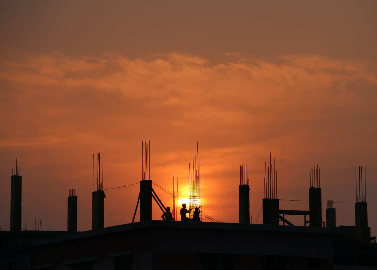 Construction at Sunrise