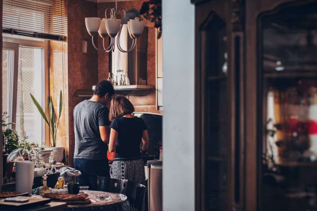 Couple Preparing Breakfast