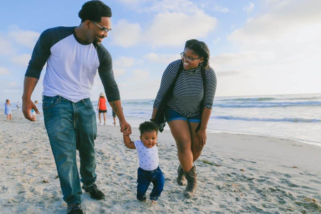 Happy Family on the Beach