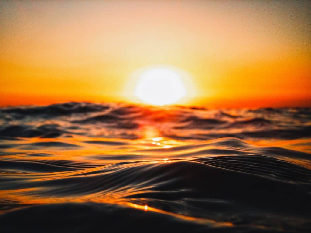 Sunset Over the Ocean