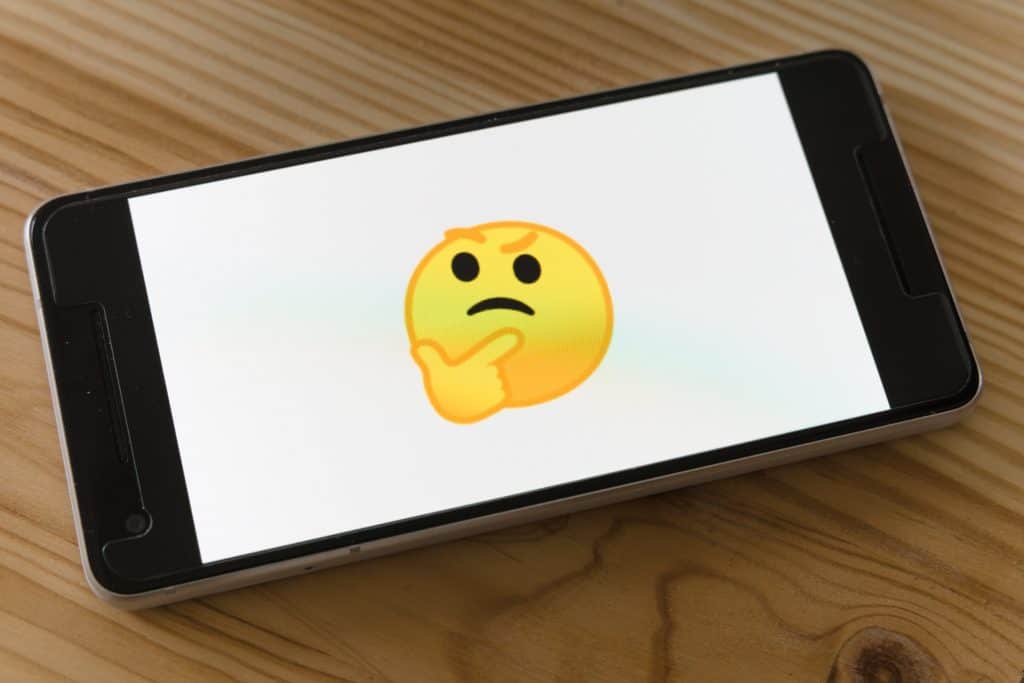 Thinking Emojii on Phone