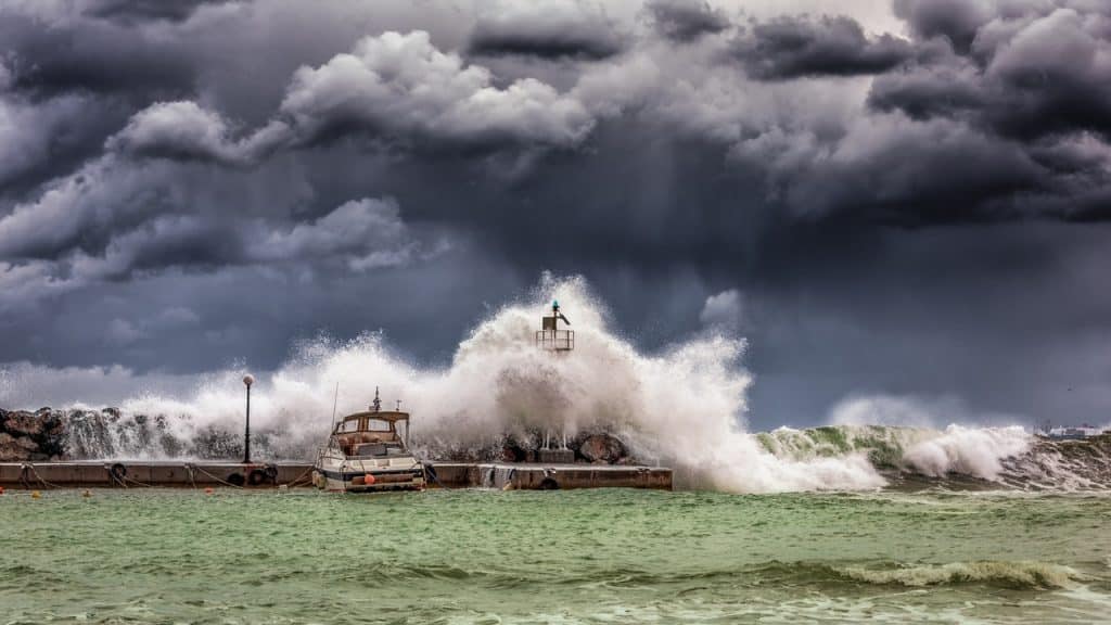 Waves Crashing