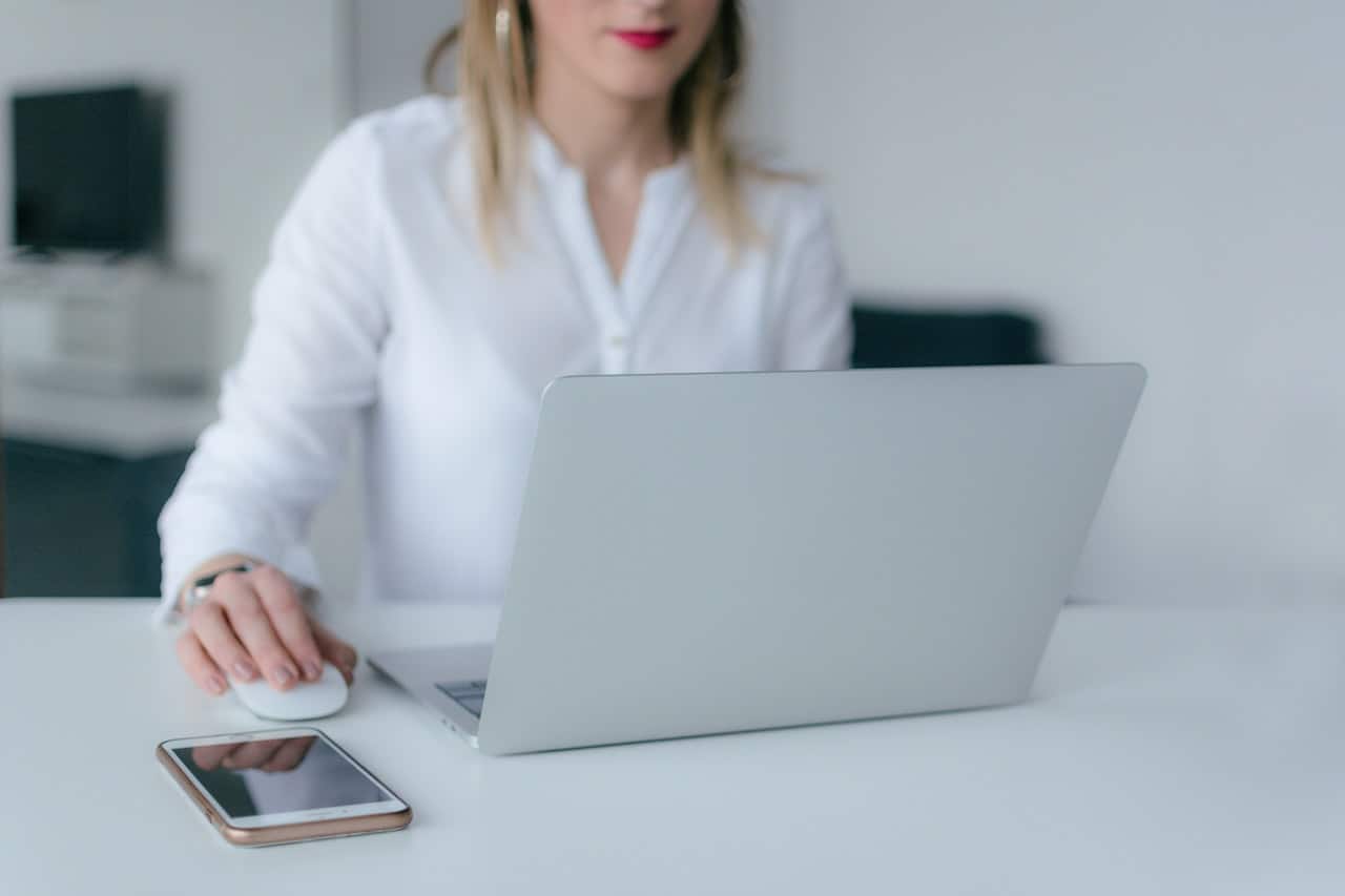 Woman Working On Laptop Woman Working On Laptop