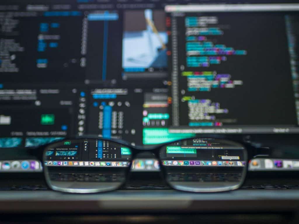 Glasses in Front of Data