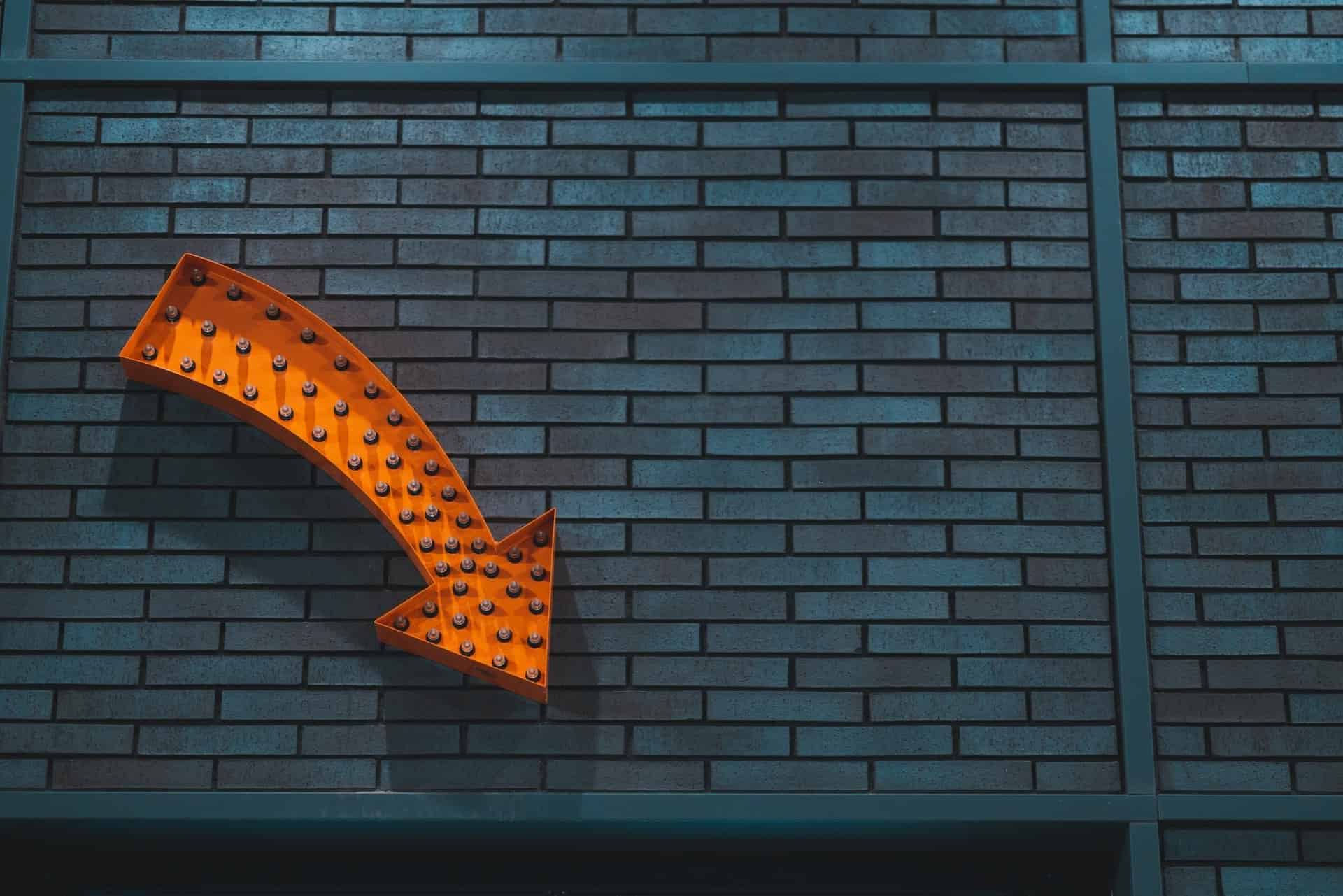 Down Arrow Orange Down Arrow Orange