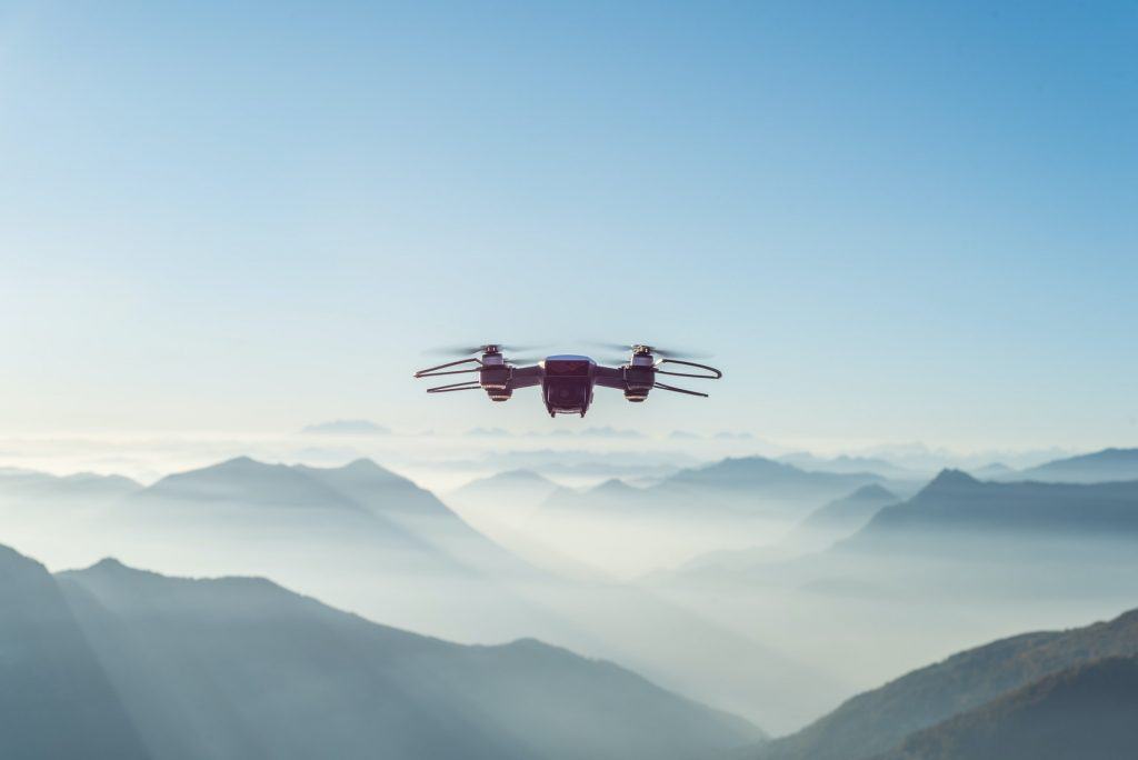 Drone in the Mountains