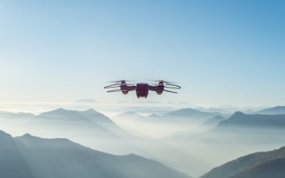 Drone in the Mountains