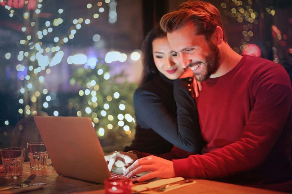 Happy Couple on a Laptop
