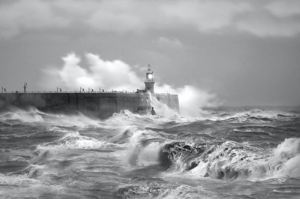 Hurricane on the Ocean