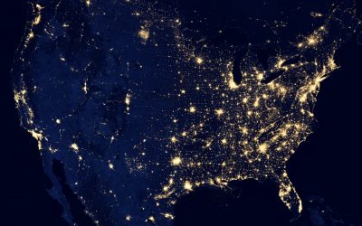 Lights Over the Unites States