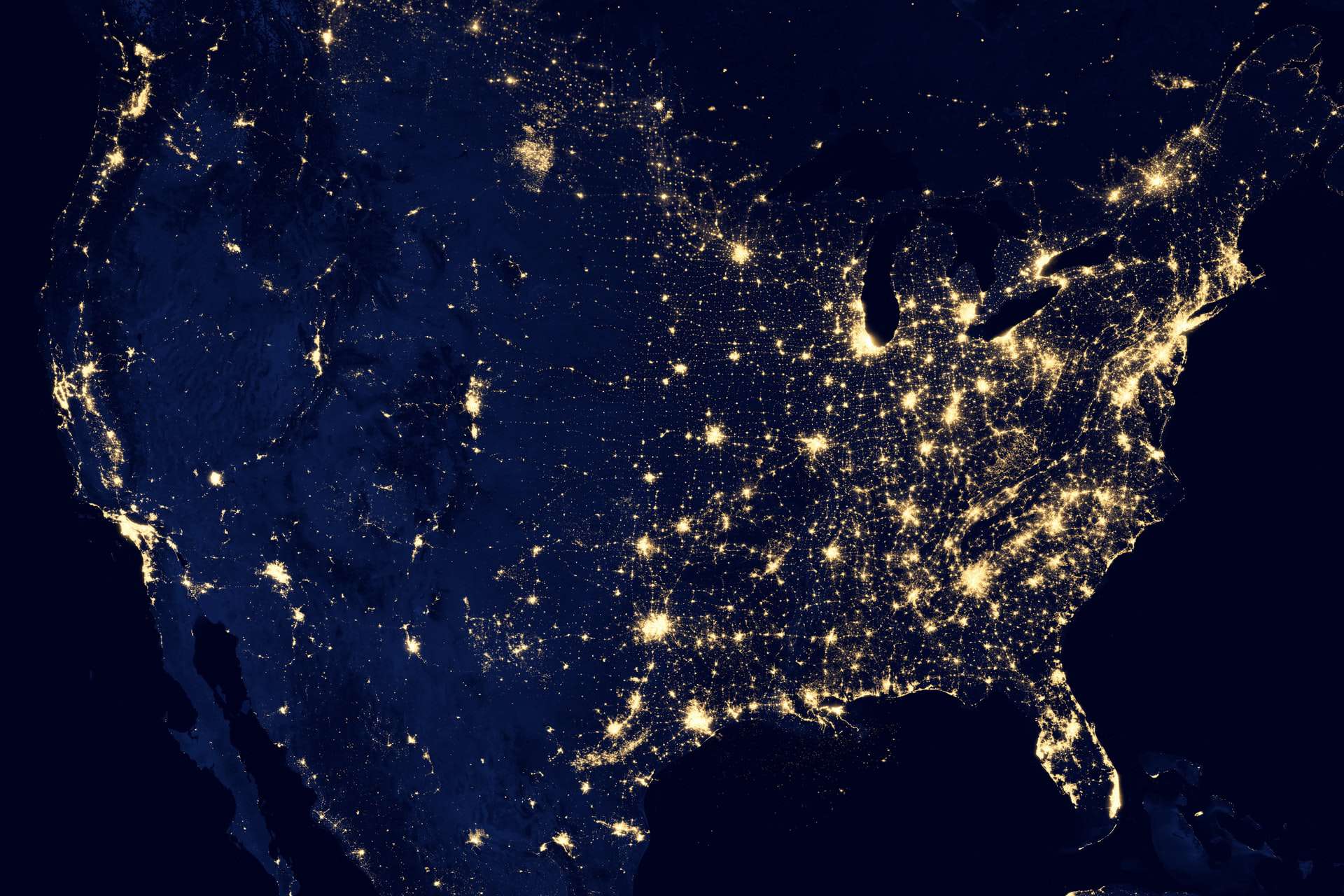 Lights Over the Unites States Lights Over the Unites States