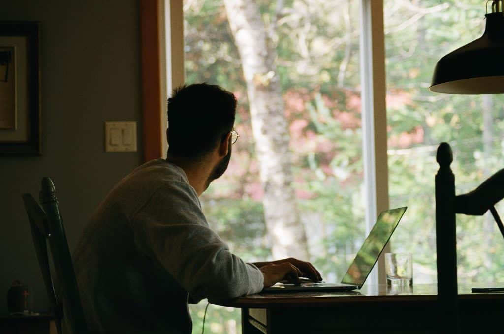 Work From Home Looking out the Window