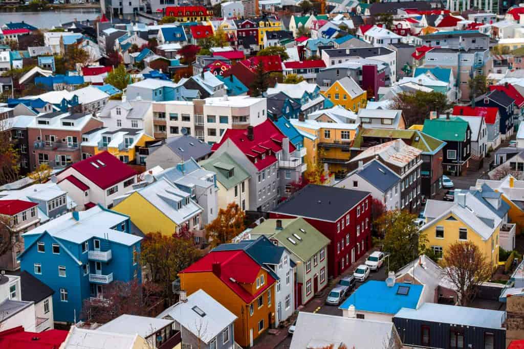 Neighborhood Colorful Homes