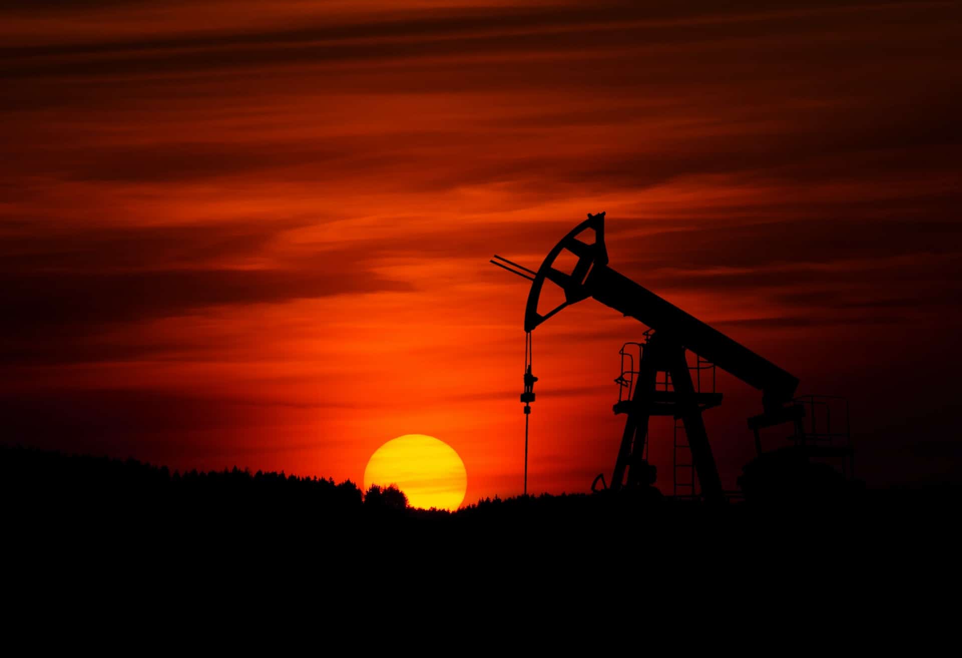 Oil Rig Sunset Oil Rig Sunset