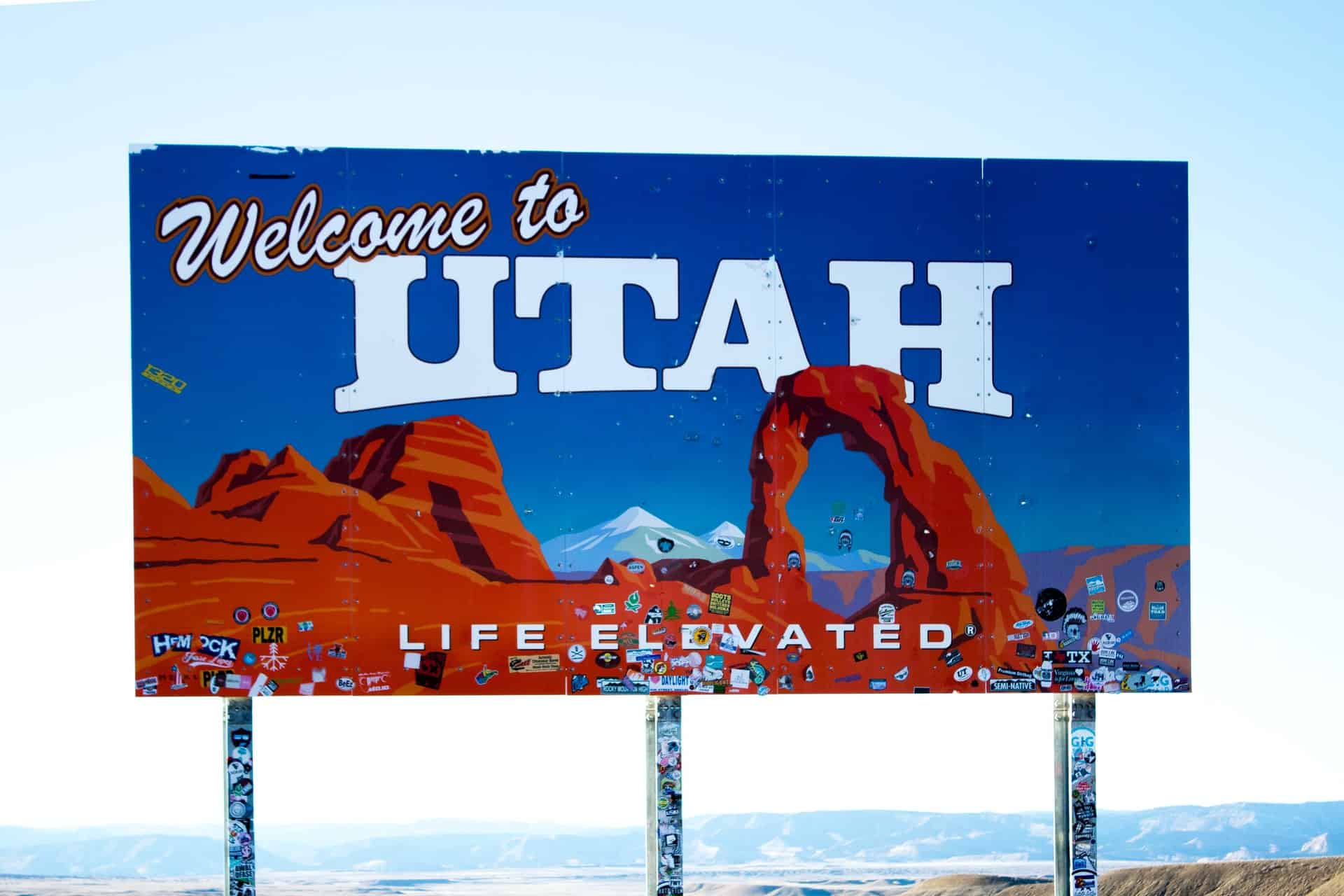 Welcome to Utah SIgn Welcome to Utah SIgn