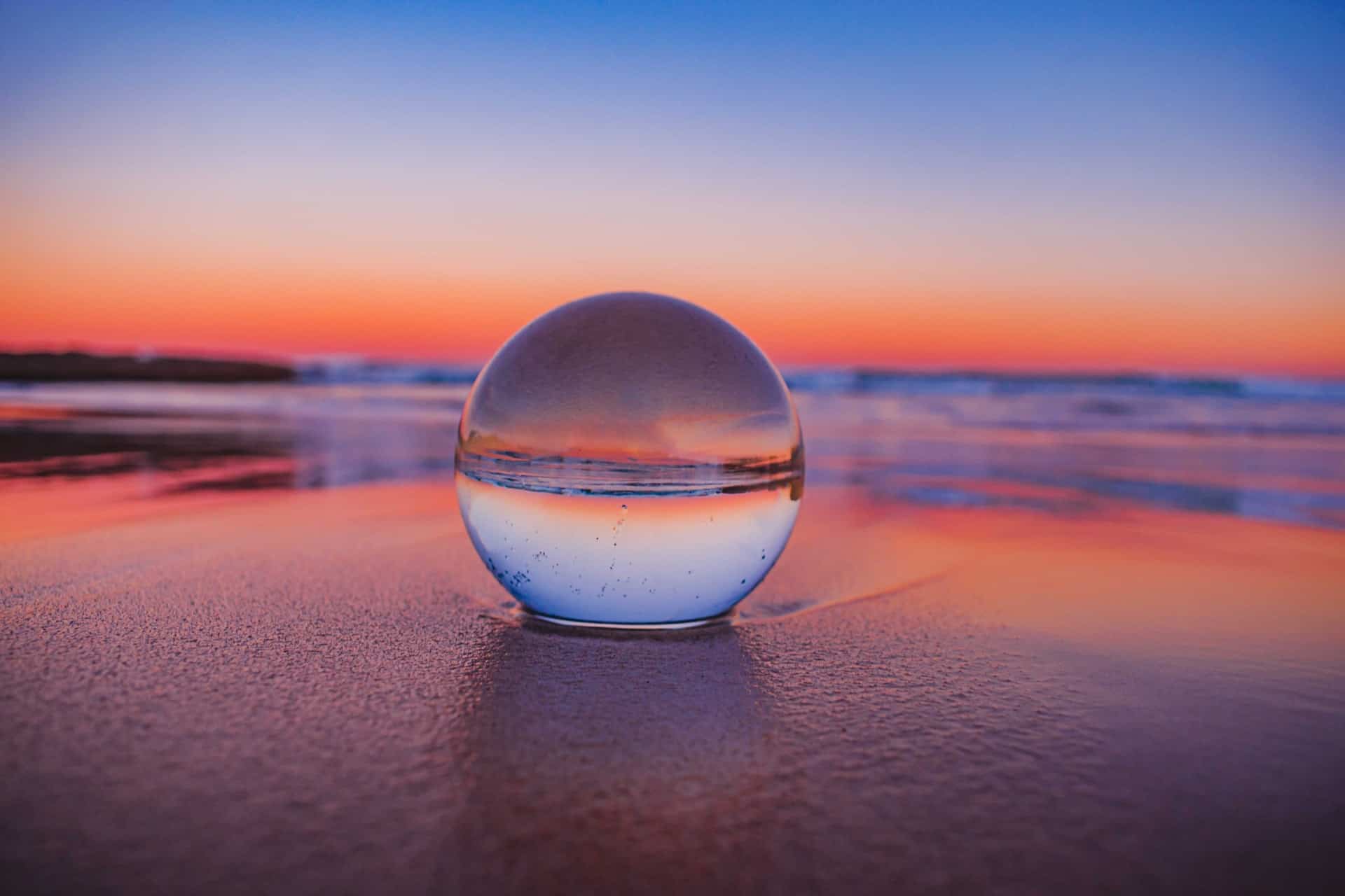 Crystal Ball Future Beach Water Crystal Ball Future Beach Water