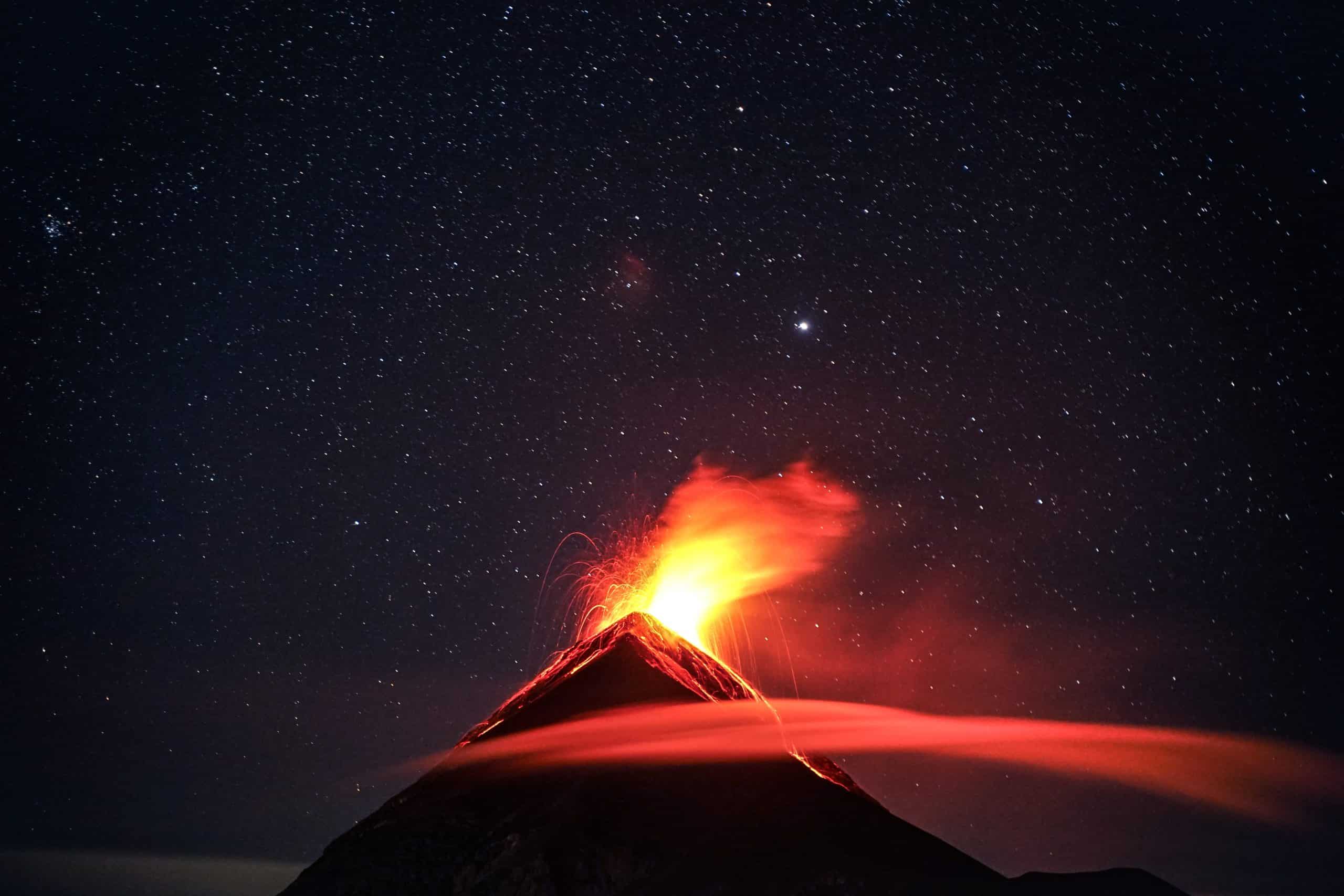 Volcano Hot Spot Night Volcano Hot Spot Night