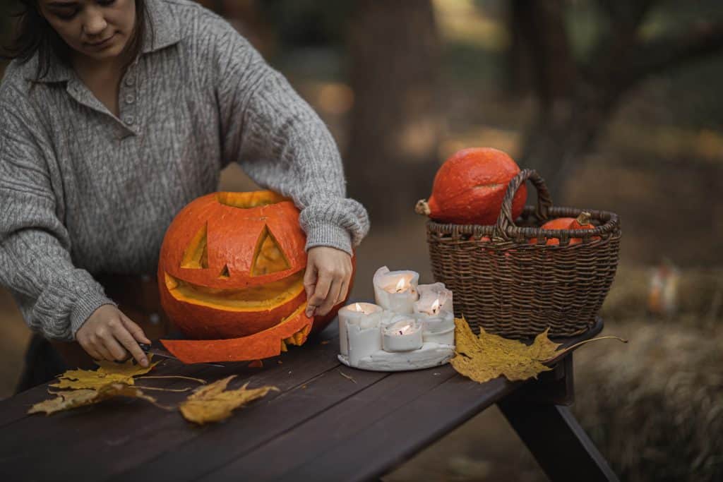 pumpkin candles fall