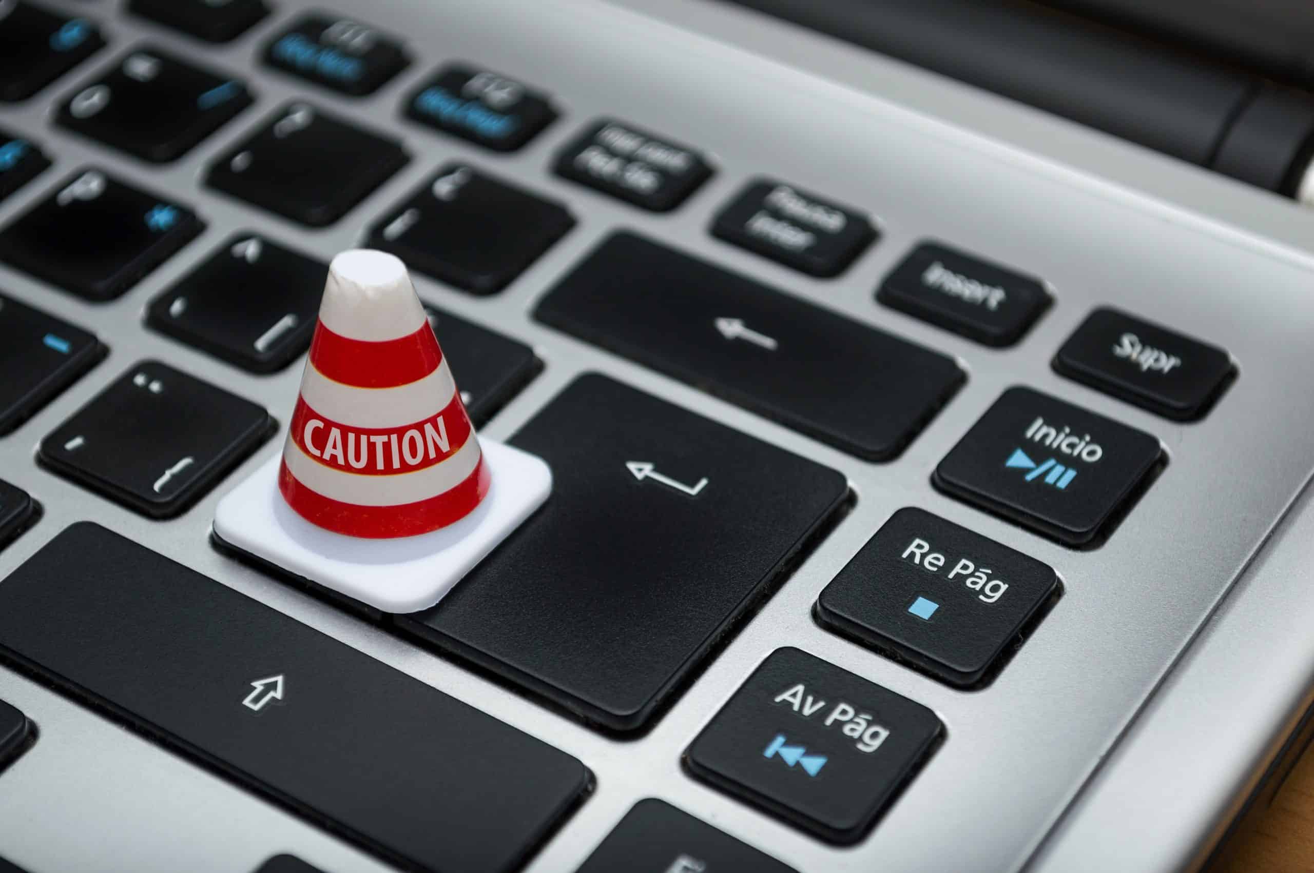caution cone keyboard