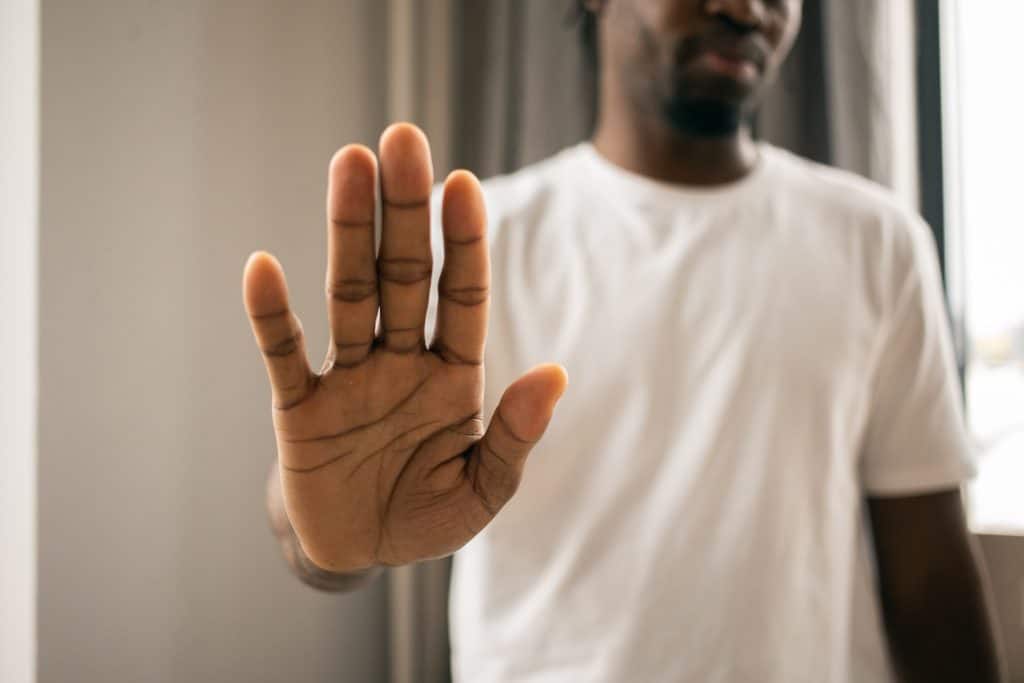 declining hand rejected