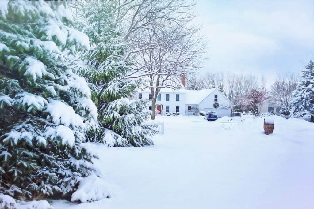 winter snow house