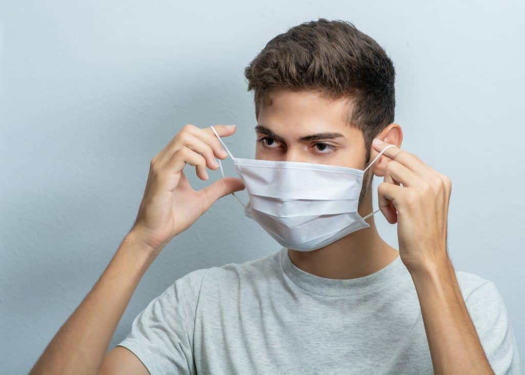 sick person mask
