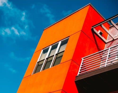 apartment orange building