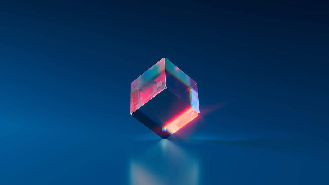 digital cube futuristic