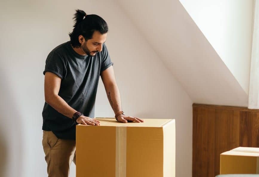 moving boxes sad home