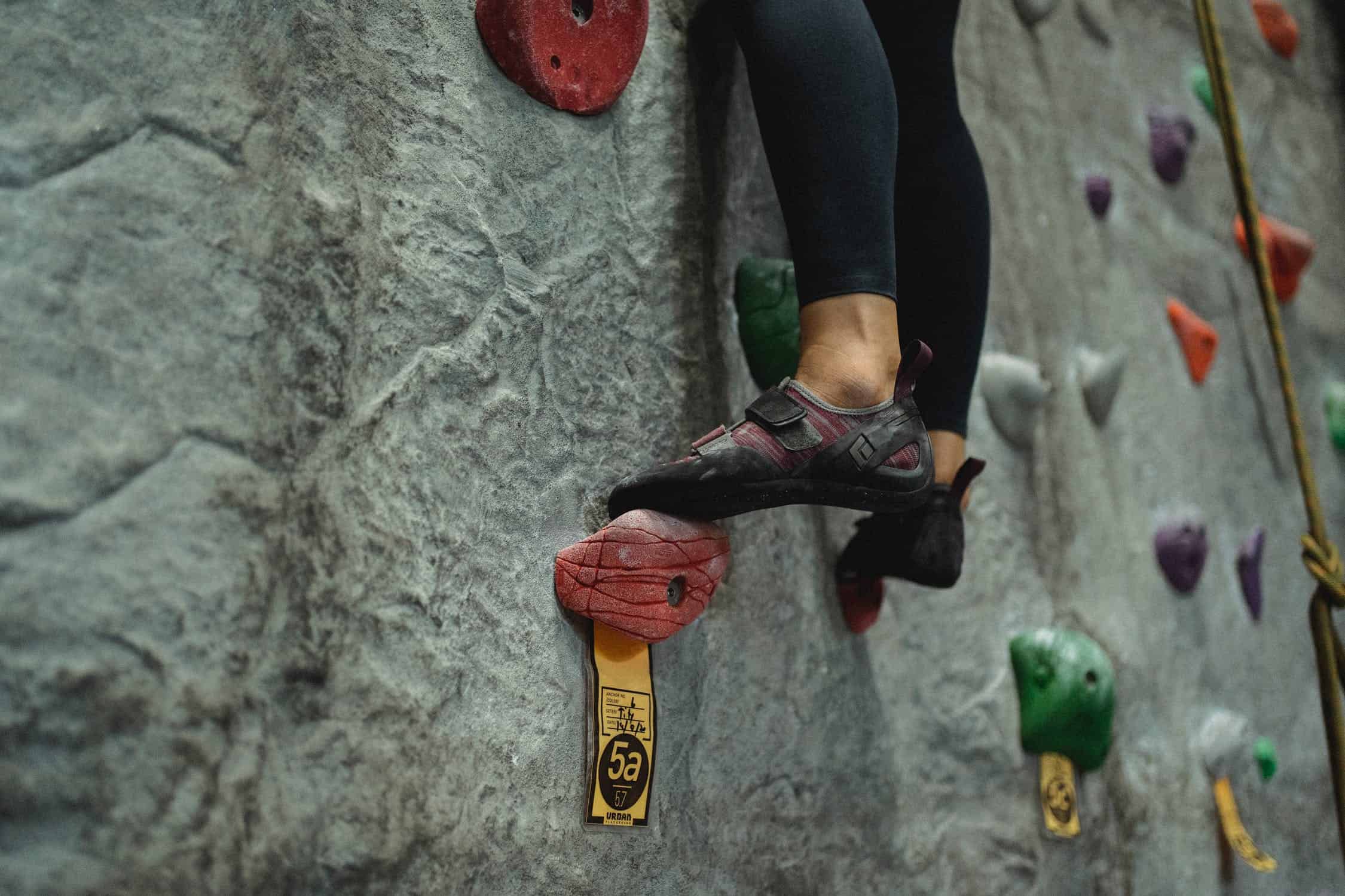 rock climbing cliff shoes