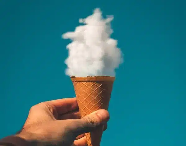 ice cream cloud imagining