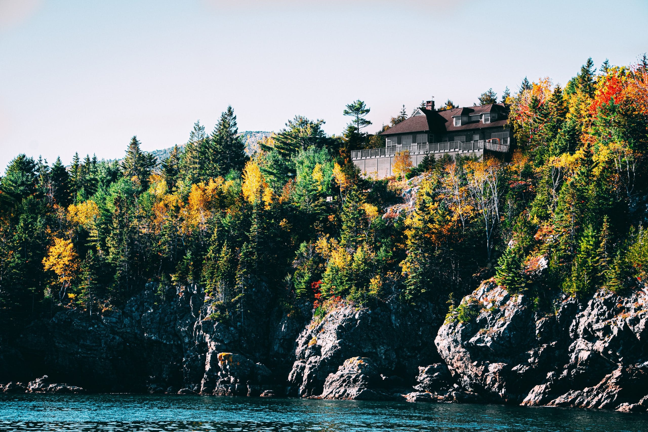 high house hill fall mountain