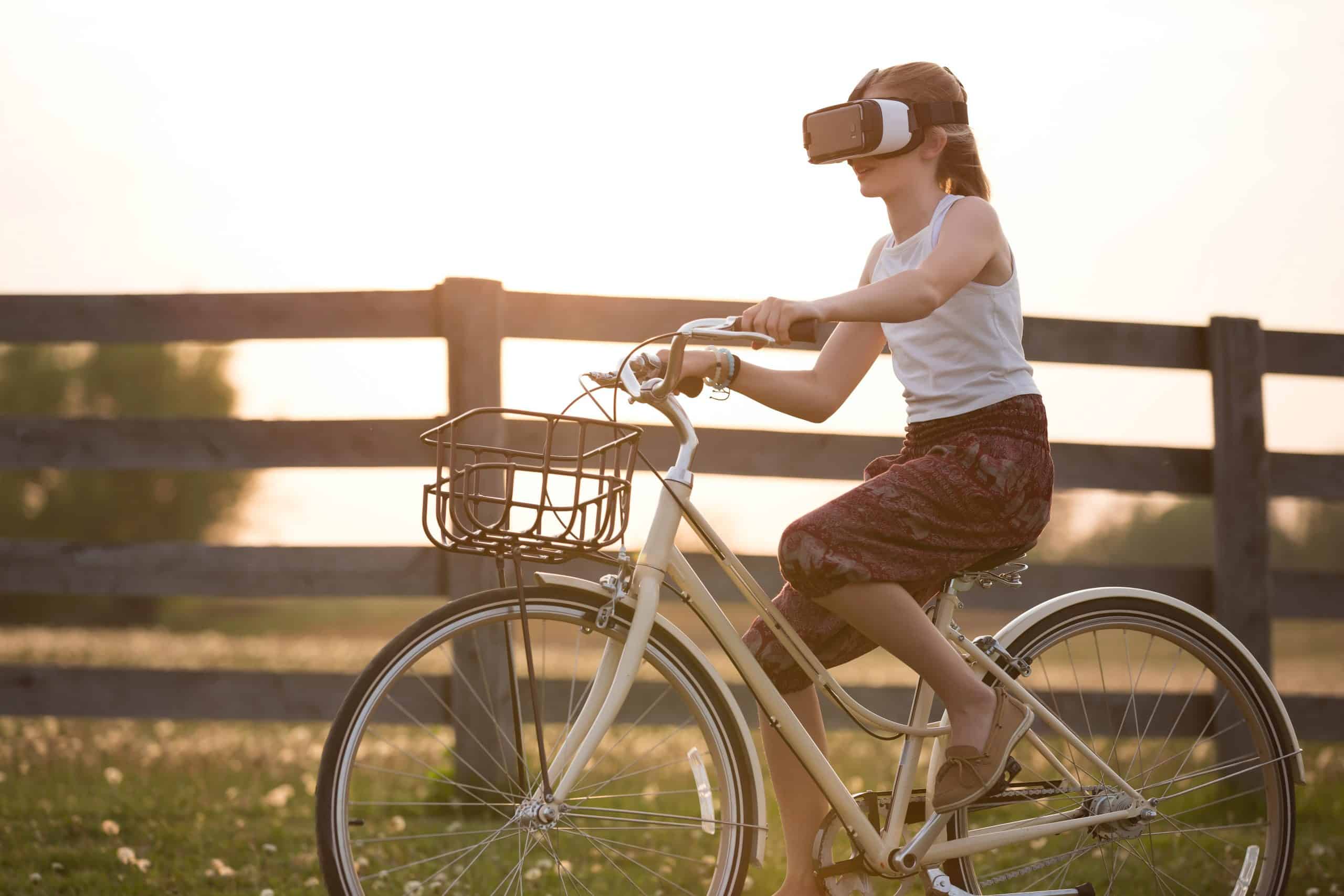 virtual reality riding bike