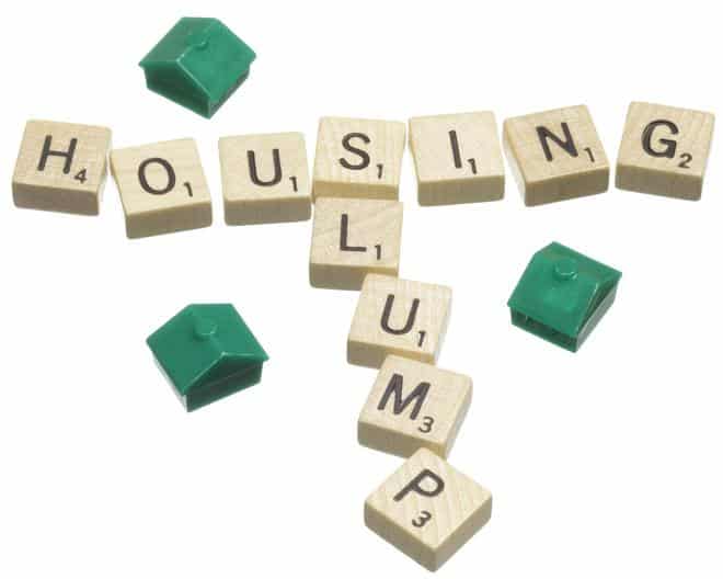 Housing slump Scrabble tile words