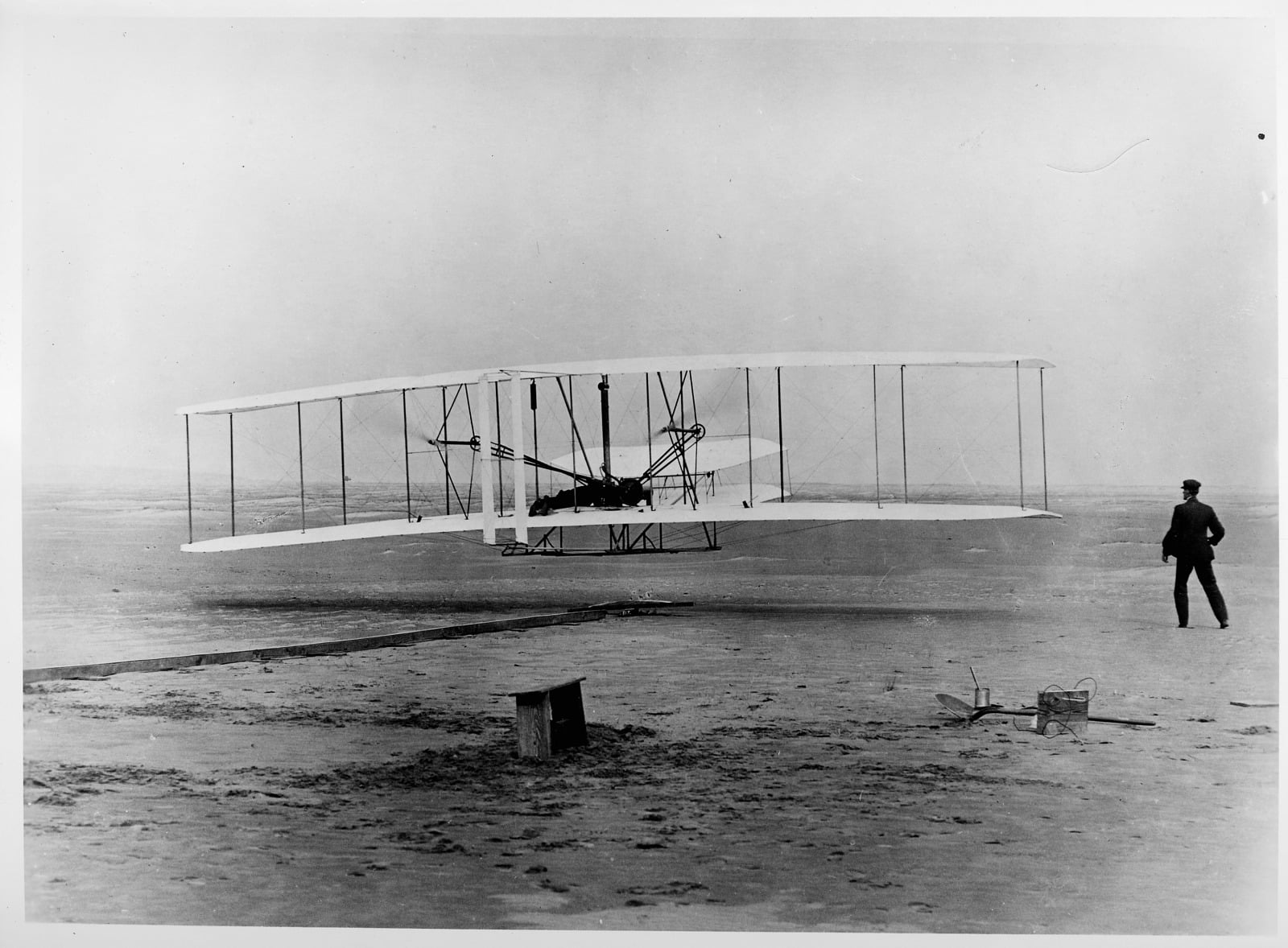 “The Wright Brothers First Flight at Kitty Hawk, North Carolina”