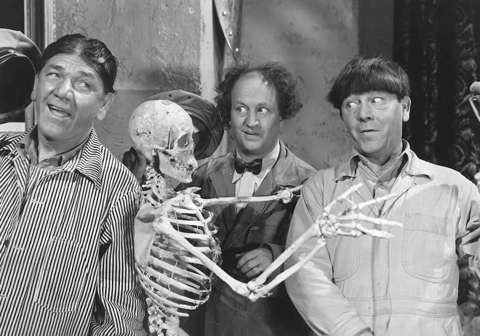 stooges and skeleton