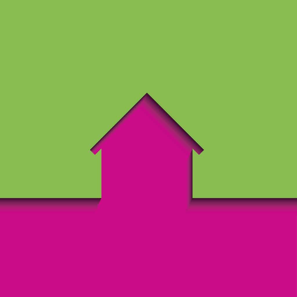 Abstract house icon, vector illustration