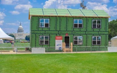 Home Building Demonstration Constructs Two-Story House in 8 Hours