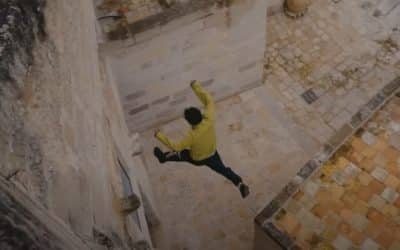 Parkour Team Damaged Italian Historic Building for Online Video Stunt