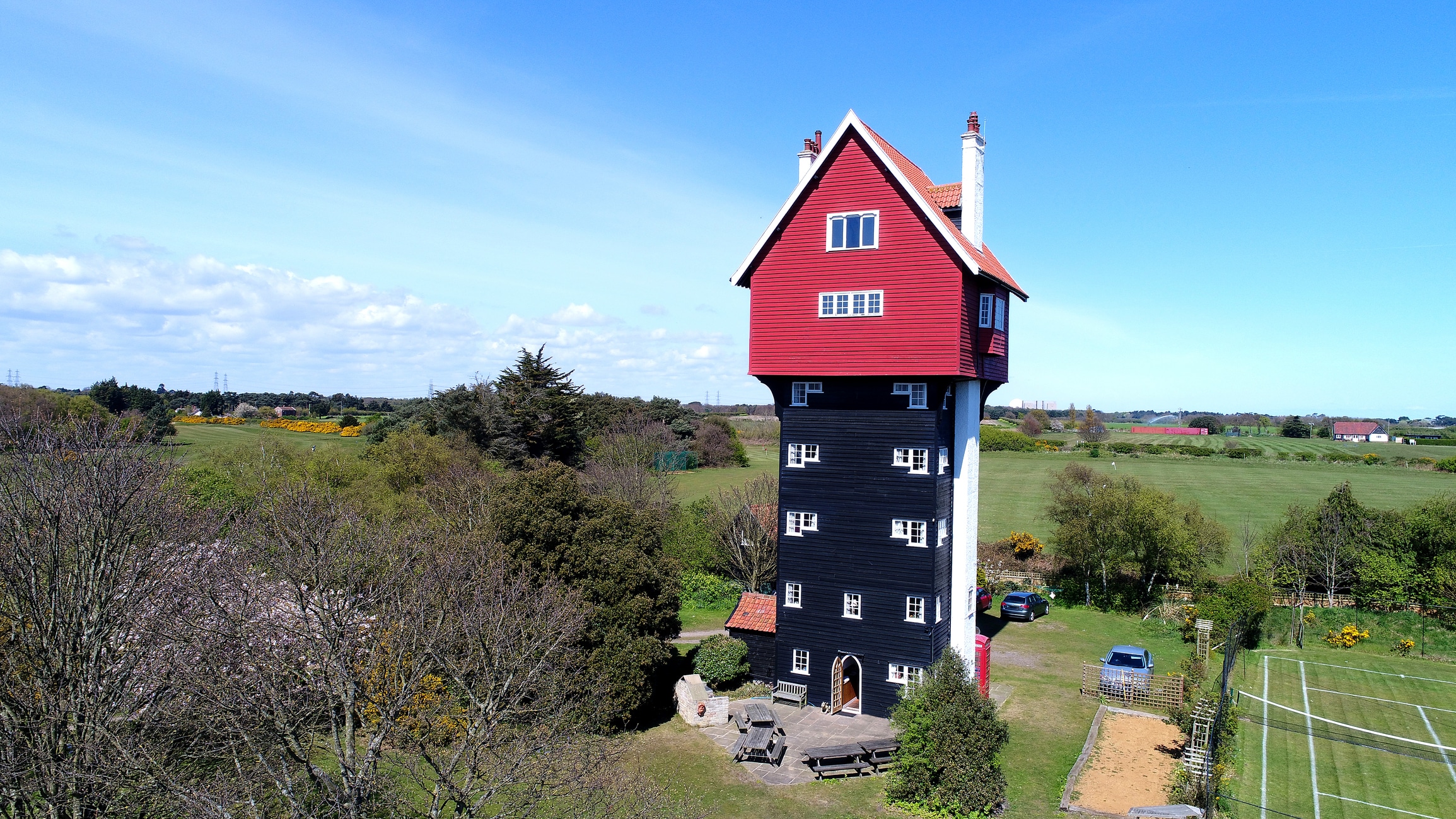 House in the Clouds folly in Norfolk, UK