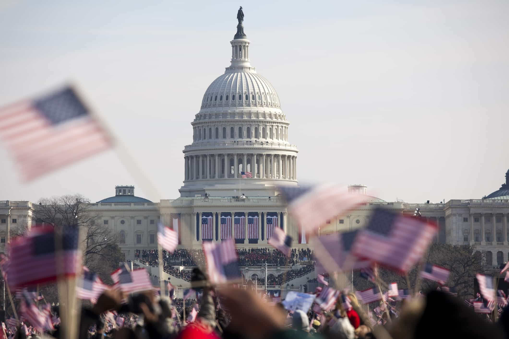 Inauguration at the Capitol building in Washington DC