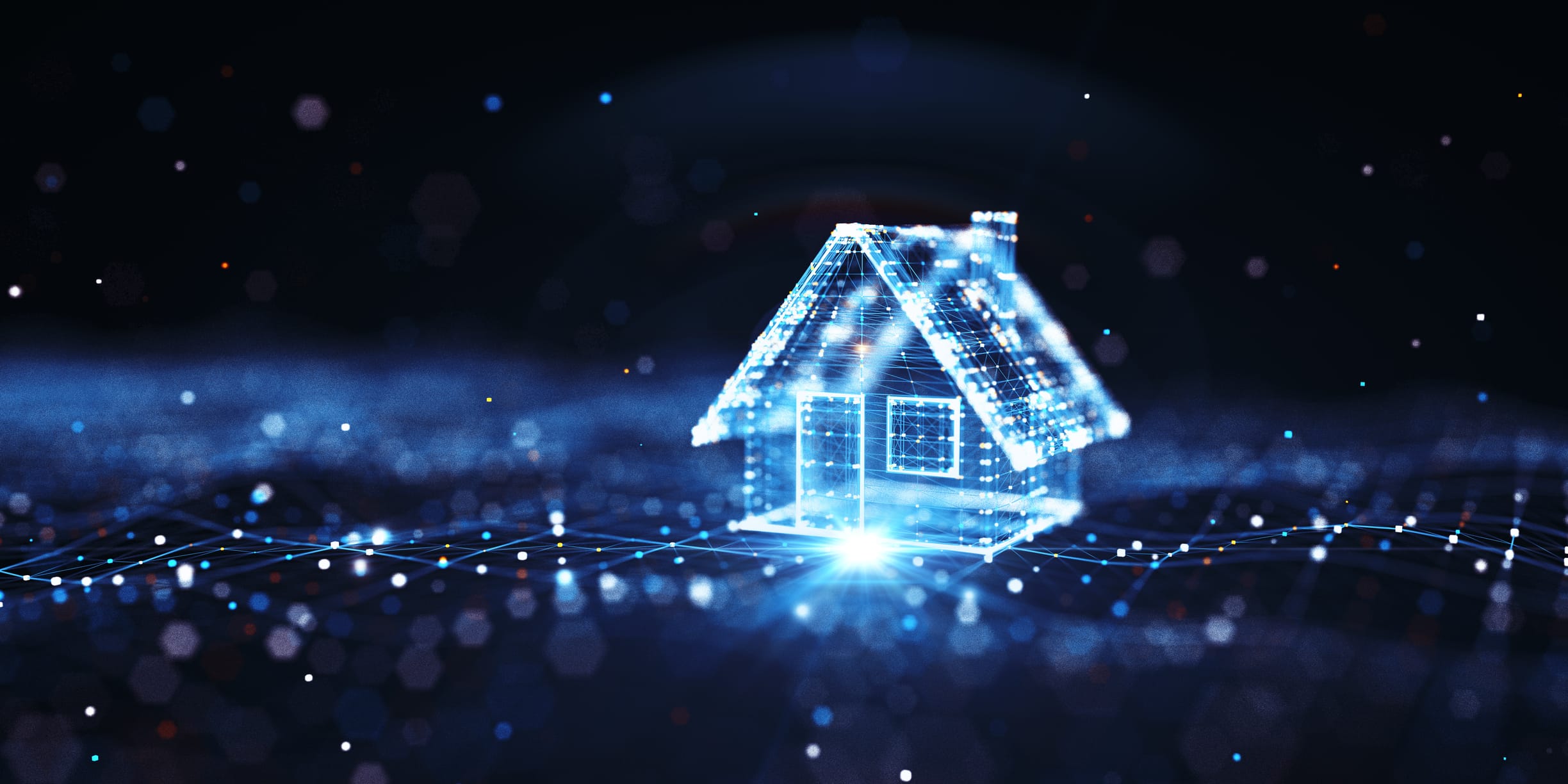 Smart Home. Cyber Security. Wire-Frame Concepts Photo: BlackJack3D / Getty Images