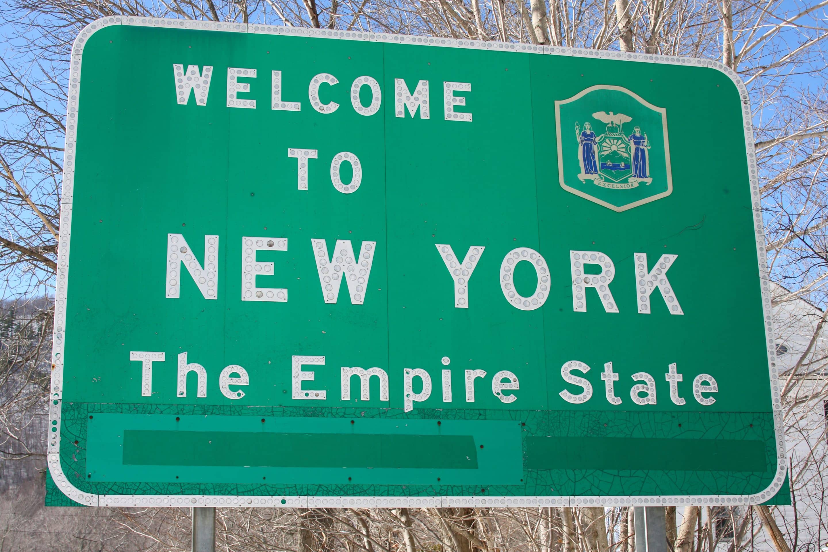 New York Welcome Sign Photo: Dennis Tangney Jr. / Getty Images