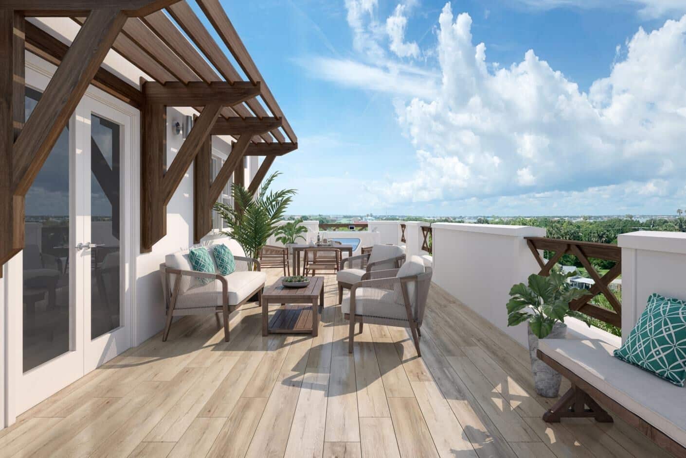 Rooftop Terrace Rendering