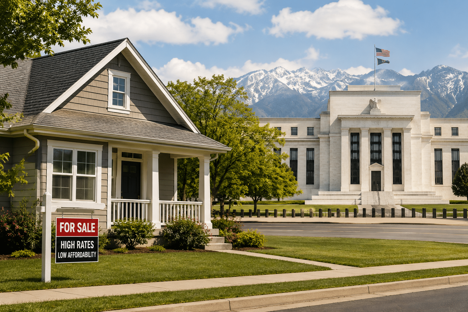 Kevin Warsh Federal Reserve Housing Inflation American home representing housing-market pressure as the Federal Reserve focuses on inflation
