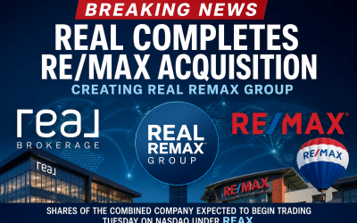 Real Completes RE/MAX Acquisition, Creating Real REMAX Group