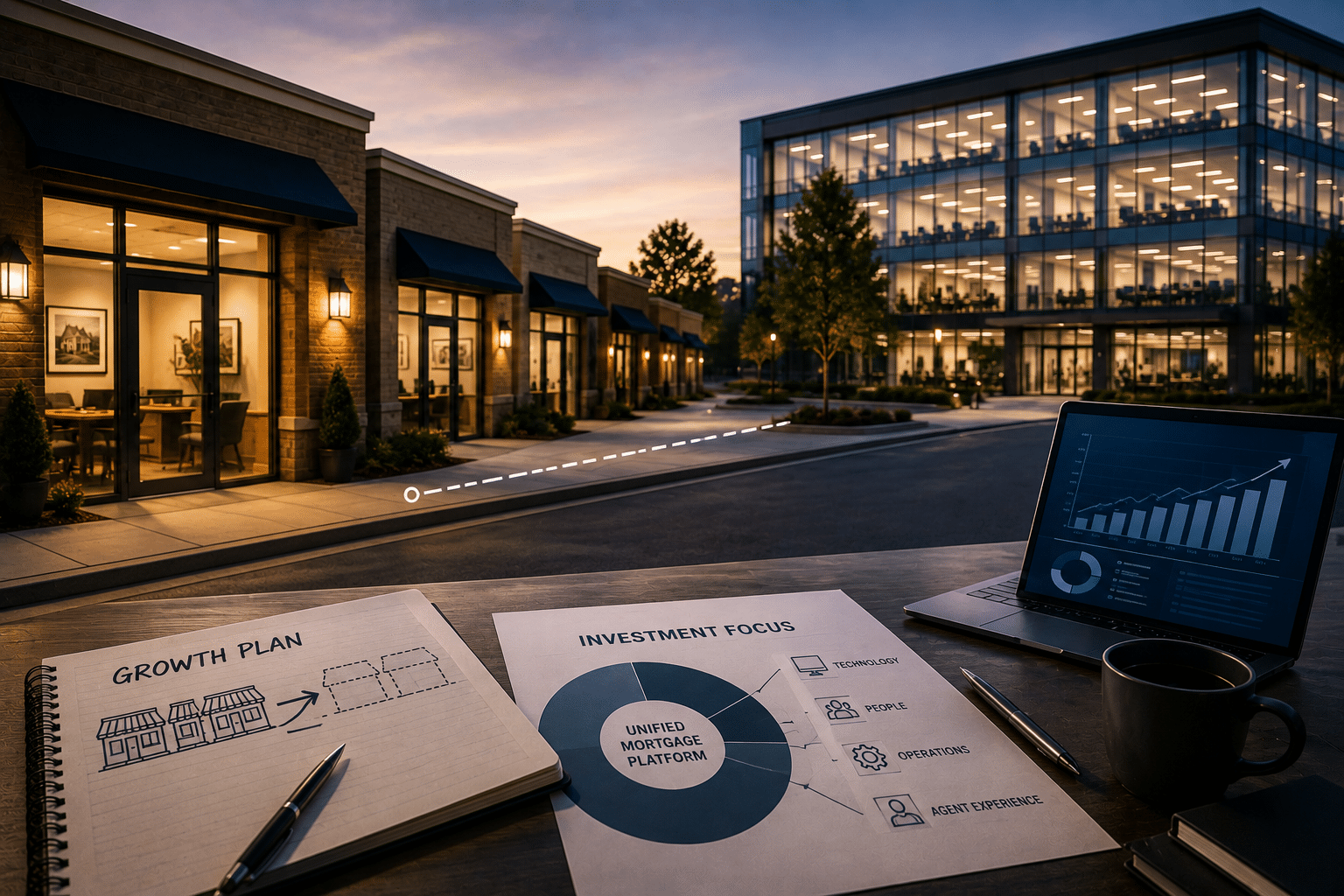 Real REMAX Motto Mortgage Strategy Mortgage brokerage office representing Real REMAX's change in Motto Mortgage franchise strategy