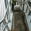 Accessible ramp and entrance at a multifamily residential building