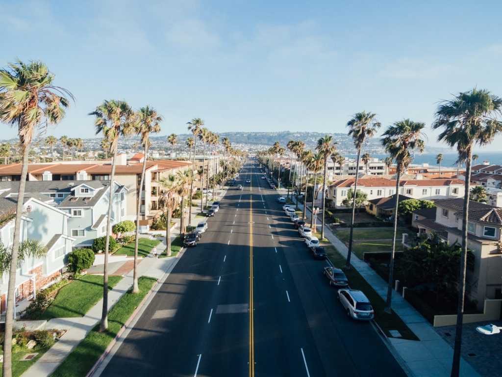 California residential neighborhood